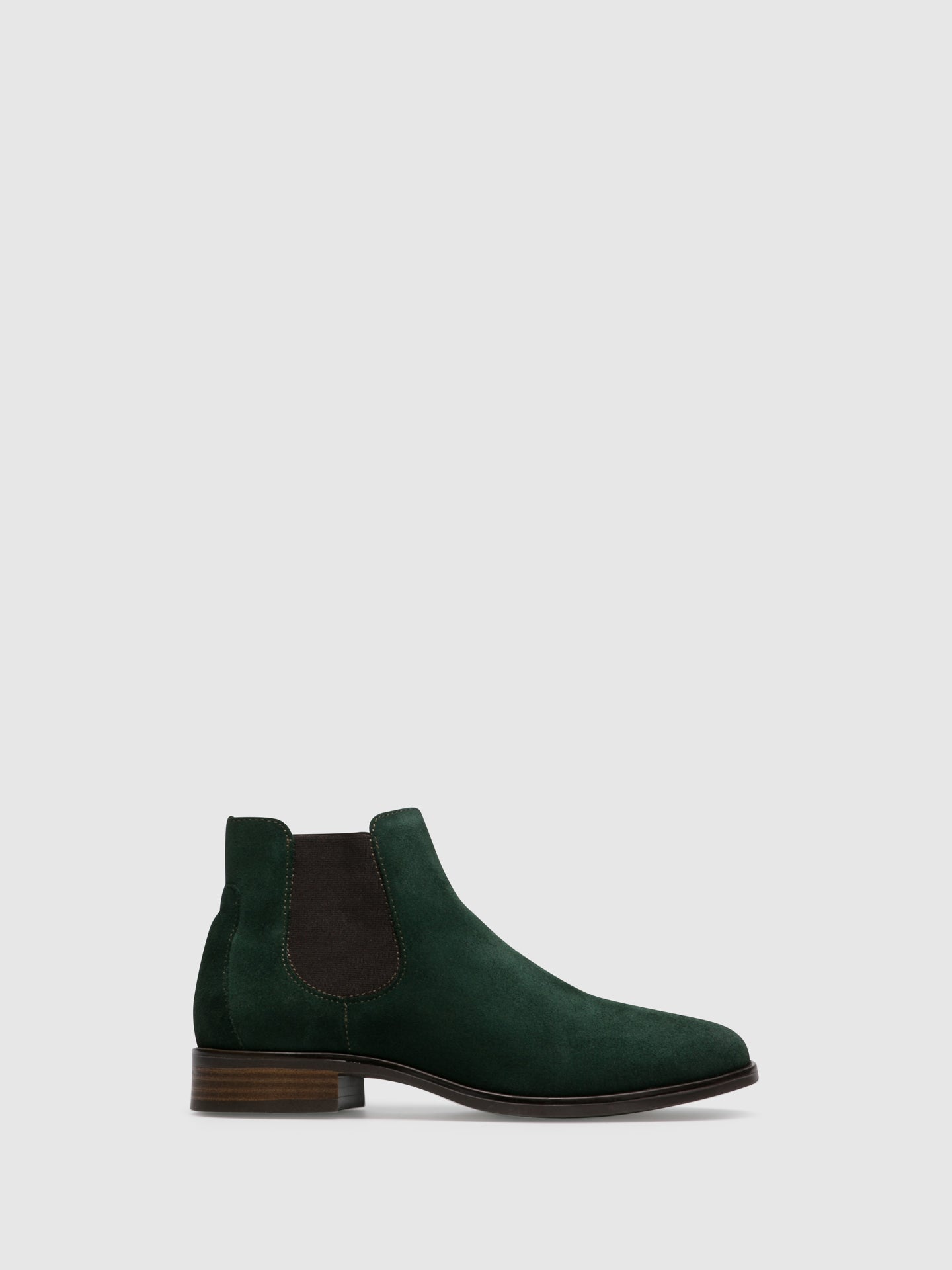 Foreva Green Elasticated Ankle Boots